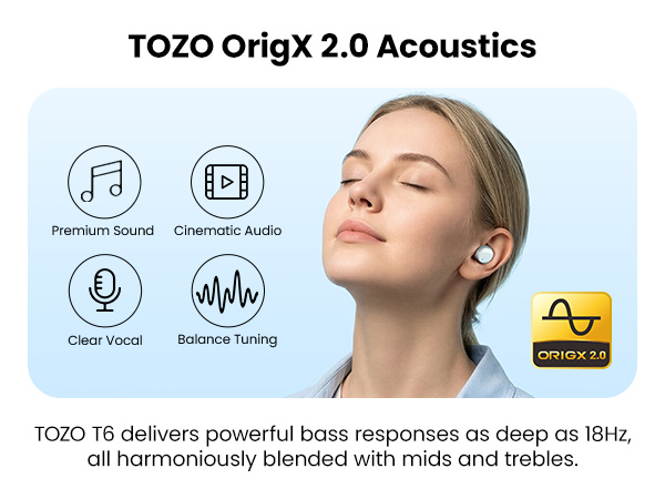 TOZO ORIGIX 2.0 Acoustics