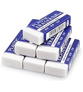 Tamaki 6 Pack Erasers, Large White Erasers for School Office, Art Eraser for Drawing