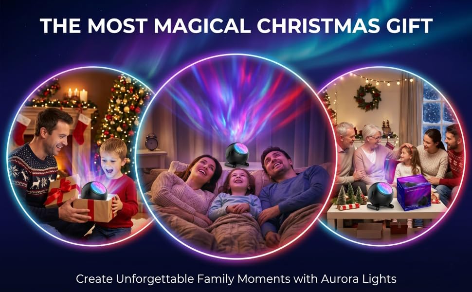 northern lights projector Christmas