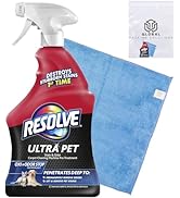 Resolve Ultra Stain and Odor Remover for Cat, Dog and Pets, 32 Fl Oz bundled with Microfiber Cloth