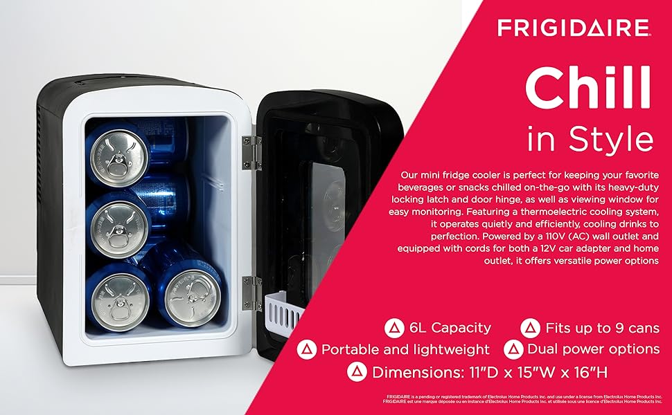 Frigidaire retro mini fridge cooler