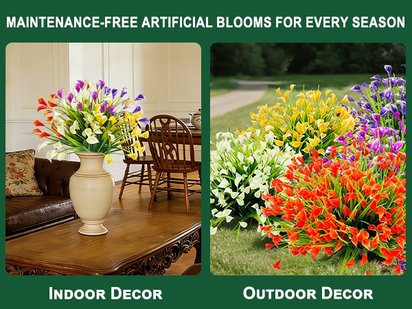 outdoor faux flowers