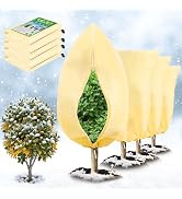 4 Pcs Plant Covers Freeze Protection, Reusable Winter Frost Cover for Outdoor Shrub & Fruit Tree ...