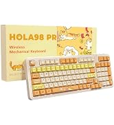 AUSDOM 98Pro Wireless Mechanical Keyboard, Triple Mode Hot-swappable Gaming Keyboard with Bluetoo...