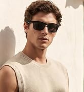ZENOTTIC Polarized Square Sunglasses Men: UV400 Protection Flexible Frame TAC Lens - Unbreakable ...