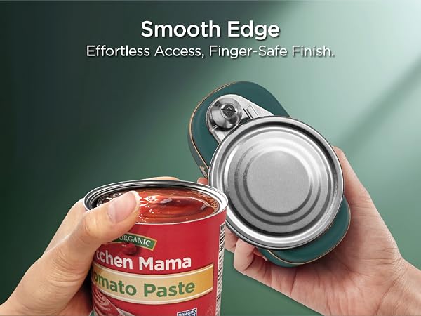 Smooth edge, effortless Access, finger-safe finish