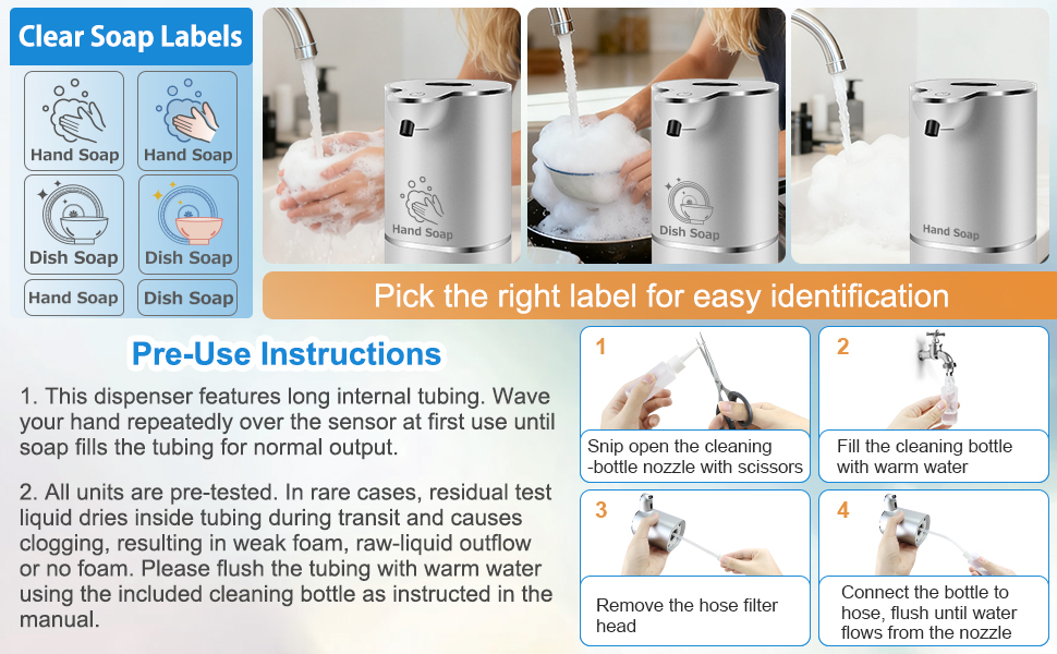 Soap Label & Before-Use Notes