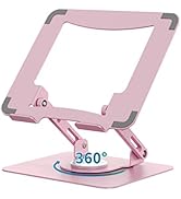 SOUNDANCE Laptop Stand with 360° Rotating Base, Ergonomic Computer Riser for Desk, Adjutable Heig...