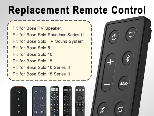 for bose remote control replacement