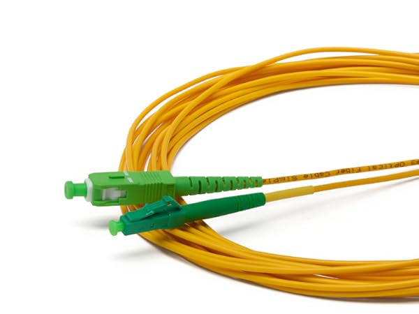 LC to SC APC Simplex OS2 SM OFNR precision connectors