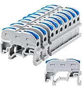 GKEEMARS DIN Terminal Blocks, Universal Wiring Connector Lever Wire for Electrical Wires KV-121 (...