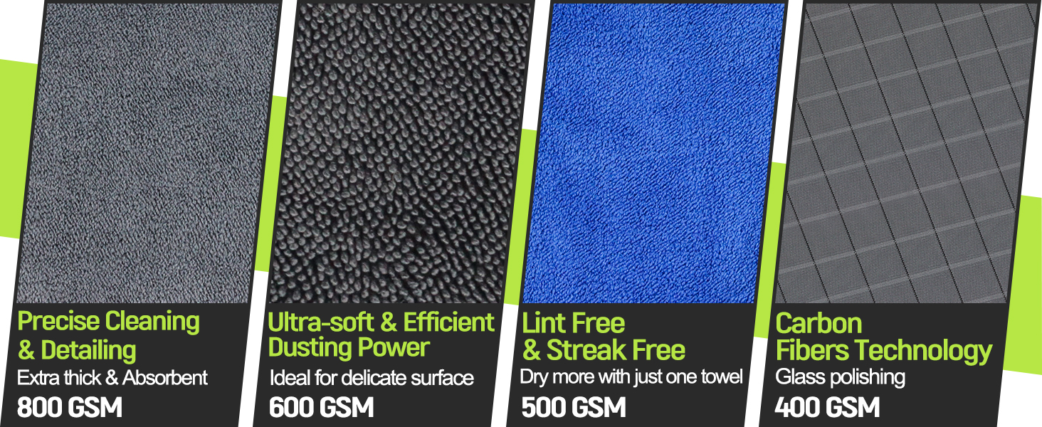 different materials