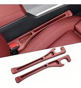 EnzeroTools Car Seat Gap Filler, 2-Pack No-Drop Seat Side Gap Seam Filler Organizer with Phone Ho...