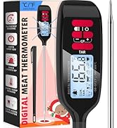 Antonki Meat Thermometer with Long Food Temperature Probe, Digital Instant Read Food Thermometer ...