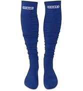 Battle Sports Long Scrunch Football Socks, Extra Long Padded Sport Socks for Men & Boys