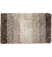 Nouvelle Legende Polyester Bathroom Mat, Absorbent High Pile, Fast Drying, Non Slip 36 by 24 Inches