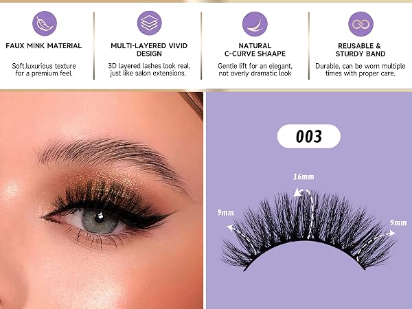 volume lash strips false eyelashes