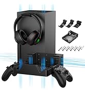 ZAONOOL Wall Mount for Xbox Series X with 2 Controller Holders and 1 Headset Stand, Wall Mount Ki...