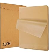 100 Pcs Parchment Paper Sheets for Baking, 8x12 Inches Unbleached Parchment Paper, Precut Parchme...