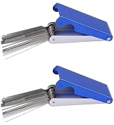 Rosojodg 2Pcs Blue Needle File Set Luthier Sperrins Guitar Nut Slotting File Saw Rods Slot Filing...