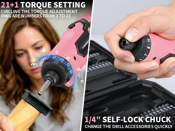 8v pink electric screwdriver