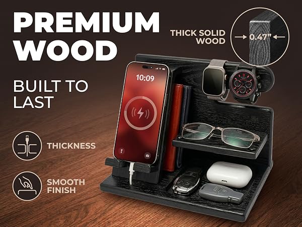 Handcrafted Wooden Phone Docking Station