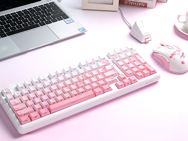 DAREU EK98pro Sakura Pink Keyboard and Mouse combo