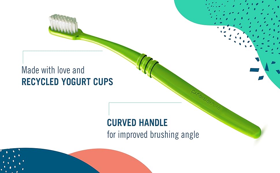 made with recycled yogurt cups curved handle