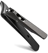 FVION Angled Nail Clippers, Ingrown Toenail Clipper for Thick Nails, Slant Curved Blade Nail Cutt...