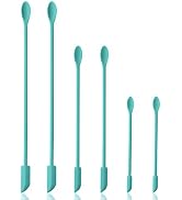 Cooptop 6 Pieces Mini Spatula - Makeup Spatula-Small Silicone Spatula - Tiny Scraper for Jar, Kit...