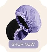 Reversible shower cap for women