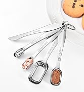18/8 Stainless Steel Measuring Spoons: Doosu Heavy Duty Rectangular Spoon Square Teaspoon Tablesp...