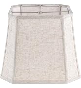 1 Pack Beige Linen Square Lamp Shade 10