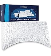 SUPA MODERN Cooling Bed Pillows for Sleeping 1 Pack Shredded Memory Foam Pillows Adjustable Cool ...