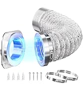 Magnetic Dryer Vent Connector, DV180 Airtight Seal Dryer Vent Kit, Quick Connection, Strong Magne...