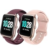 NewJourney 19mm Soft Silicone Replacement Band Compatible with Veryfitpro ID205L, ID205U, ID205S,...