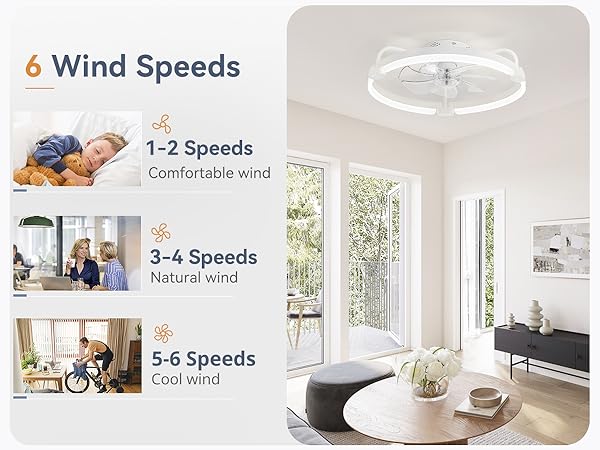 Flush Mount Ceiling Fans