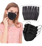 Wecolor 50 Pack Multicolored KF94 Masks, Individually Packaged 4 Ply Disposable KF94 Mask for Adult