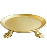 Clawfoot Candle Holder Jewelry Dish Tray for Rings Trinkets Vintage Decor Candle Accessories Gold