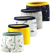 Tphon Boys Boxer Briefs, Toddler Kids Soft Cotton Underwear 4/5 Pairs Little Big Boy Dinosaur Sha...