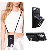 QLTYPRI Crossbody Wallet Case for Samsung Galaxy S22 Ultra, PU Leather Phone Case with RFID Block...
