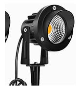 Romwish LED Landscape Spotlights, 10W Outdoor Spotlights for Yard, 3000K Warm White, 120V AC Spot...