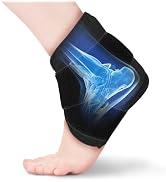 Chilmax Ankle Heel Ice Pack Wrap Brace for Swelling,Gel Cold/Hot Therapy Wrap for Sprained Ankle,...