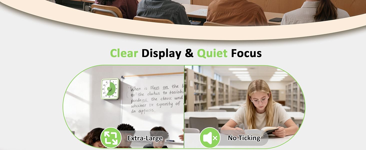 Large visual timer for classroom
