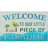 Supwhd Doormat for Outdoor Entrance,Door Mats Outdoor,Welcome Mat,Door 129, 17X30, White