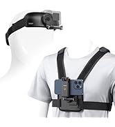 ULANZI Phone Chest Mount + Head Strap Mount for POV Sets Hands Free Phone Holder Support Vertical...