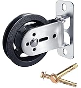 powerfeng Cable Pulley Wheel System Wall Mounted:180° Rotation Silent Cable Gym Pulley Blocks - H...