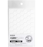 Non Slip Grip Stickers GRIPLUS Hexagon (White, 100×148mm(3.9×5.8"))