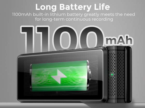 digital recorder with long battery life