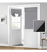 HOMEIDEAS 100% Blackout French Door Curtains, Privacy Door Curtains for Door Window, 26 X 40 Inch...